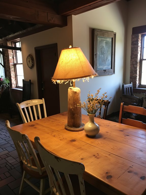 warm inviting rustic ambiance