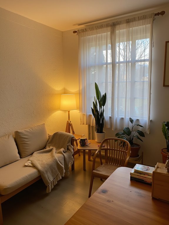 warm lighting creates coziness