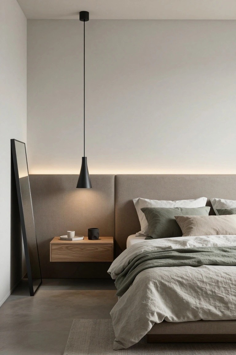 Pendant Light Over the Nightstand