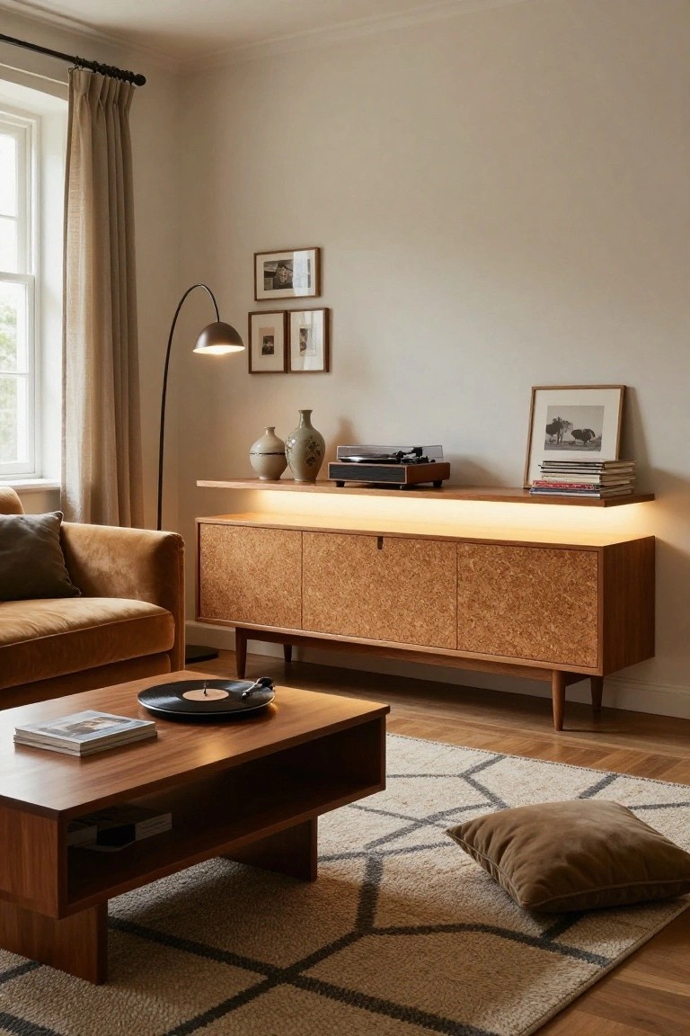 LED Underlighting on a Credenza